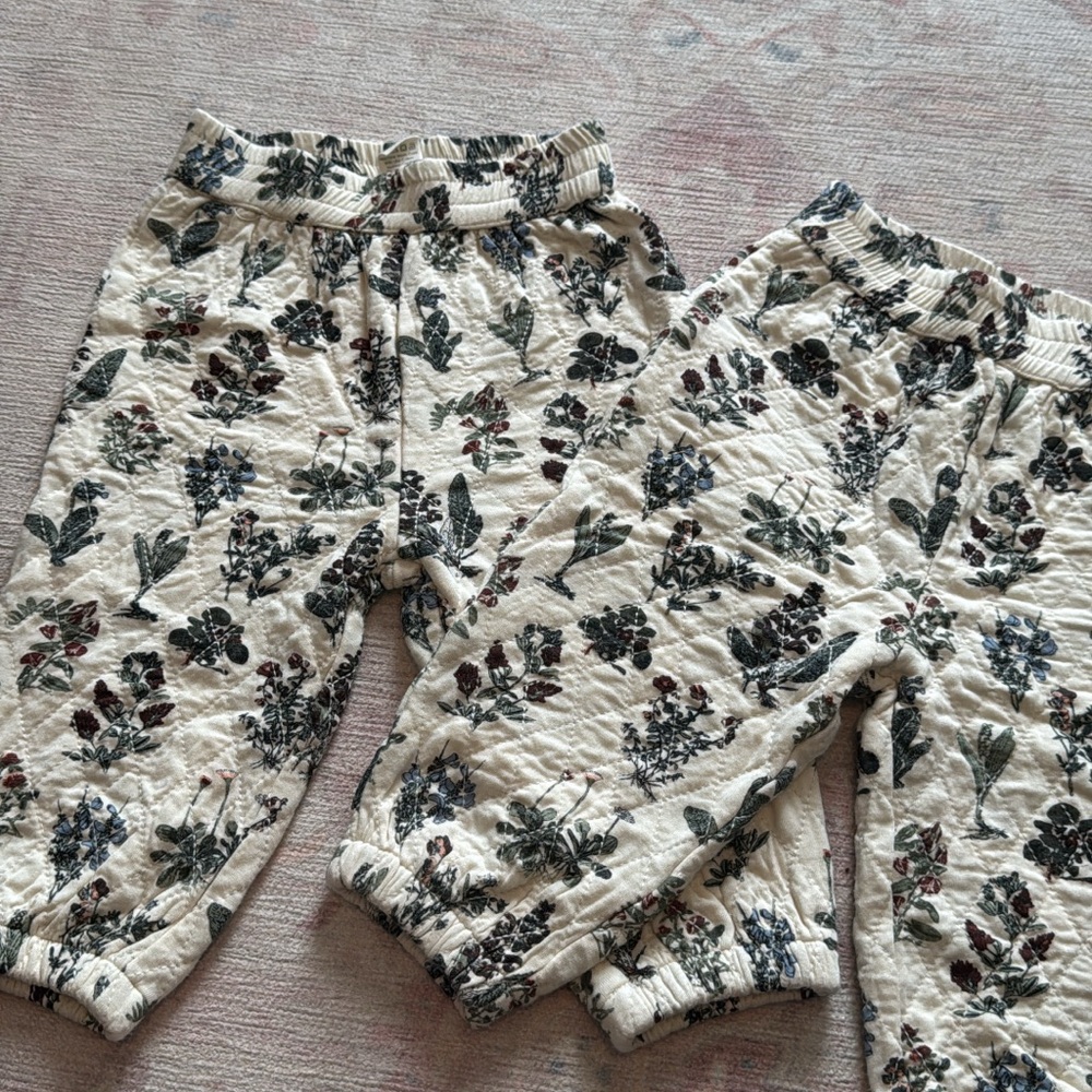 Kate Quinn wildflower litho quilted pants